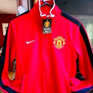 Men S Athletic Soccer Jacket NWT Manchester United Nike 436731 Discount Shipping